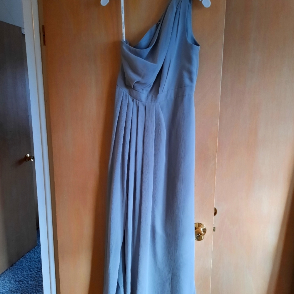 David's bridal size 10, mercury color #f18055